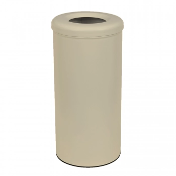 Καλάθι Απλύτων 30lt Ανοξείδωτο Matt Ivory Pam & Co Φ25x57εκ. 29-2557-703