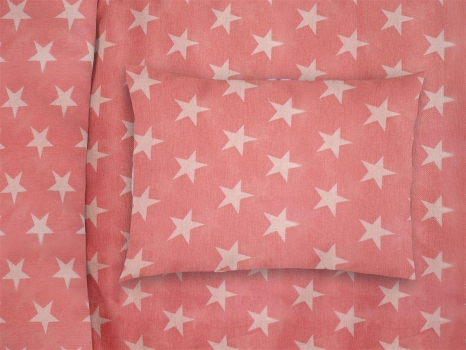 Μαξιλαροθήκη Bebe Φάκελος Βαμβακερή 35x45εκ. Star 34 Coral DimCol