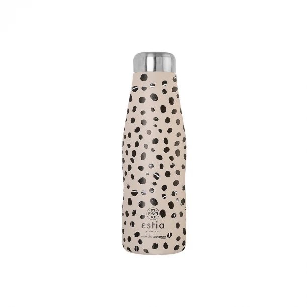 Θερμός-Μπουκάλι Ανοξείδωτο Leopard Taupe The Aegean Estia 500ml-7x22,3εκ. 01-16630