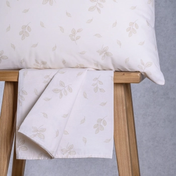 Σετ Σεντόνι Με 1 Μαξιλαροθήκη Polycotton Ημίδιπλο Με Λάστιχο 120x200+32εκ. Rea Beige Casual Line Mini Melinen 20006044