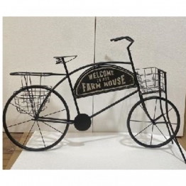 Διακοσμητικό Ποδήλατο Μεταλλικό Μαύρο iliadis 134x32x85εκ. 85059
