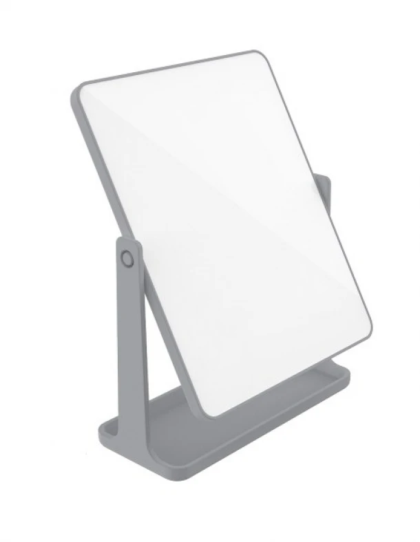 Καθρέπτης Μακιγιάζ Επιτραπέζιος Πλαστικός 15,8x6,5x21εκ. Bliss Grey Matte 2435795