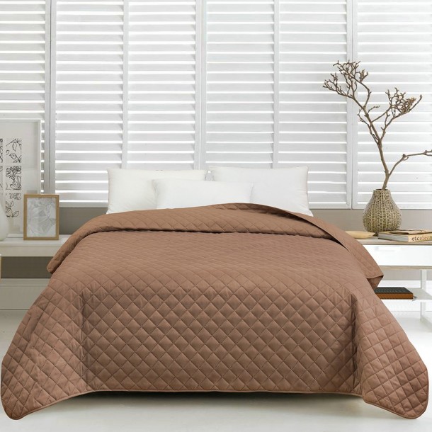 Κουβερλί Microfiber King 260x240εκ. Ultra Sonic Tosca Mocca Melinen 20003308