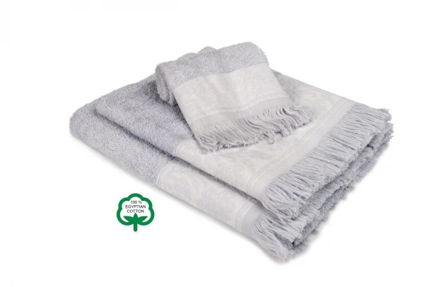 Σετ Πετσέτες 3 τμχ Βαμβακερές Νέμεσις 14 Γκρι DimCol