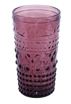Ποτήρι Νερού Σετ 6τμχ ESPIEL Ανάγλυφο 550ml HOC1010