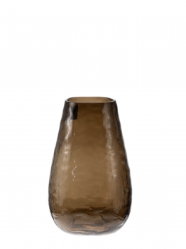 Βάζο Χειροποίητο Γυάλινο Καφέ 16,5x26εκ. Zen Collection 25.25.51436