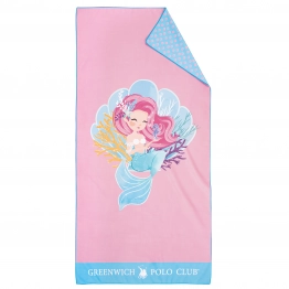 Πετσέτα Θαλάσσης Microfiber 70x140εκ. Junior 4041 Ροζ-Μπλε Greenwich Polo Club