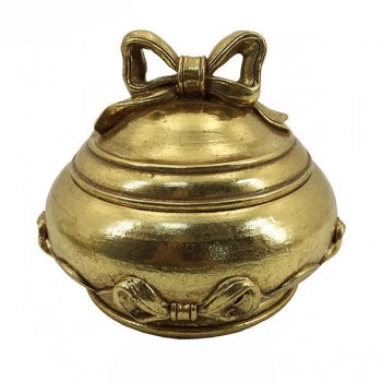 Μπιζουτιέρα Polyresin Χρυσή 14x14x11,2εκ. ESTHETI 752-17069