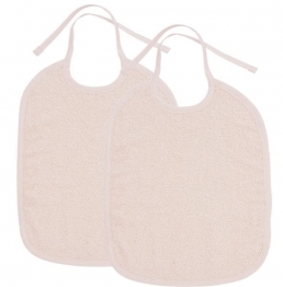 Σαλιάρες Σετ 2τμχ Βαμβακερές Soft Pink Meyco MEY-611281
