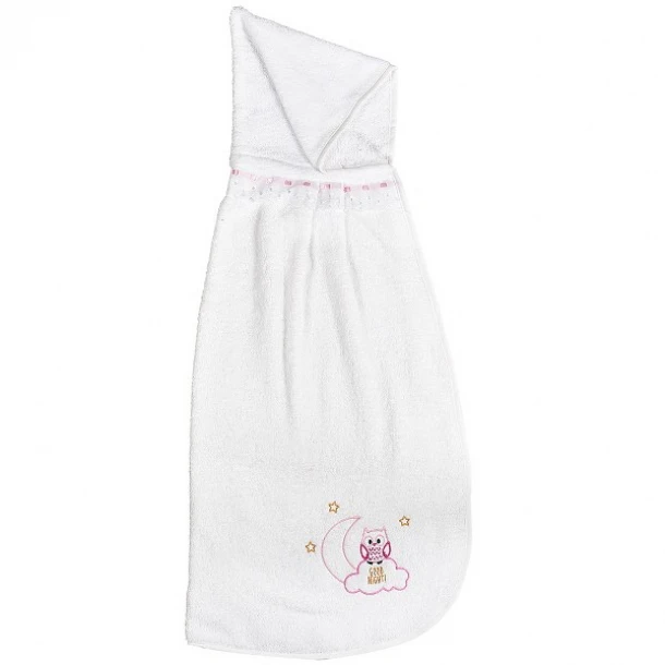 Κάπα Βαμβακερή 85x95εκ. Owl Ροζ 46061