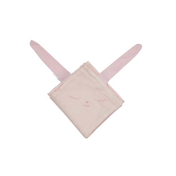 Μουσελίνα Bamboo 120x100εκ. Πολλαπλών Χρήσεων Ζωάκι Ροζ 18308016060OS