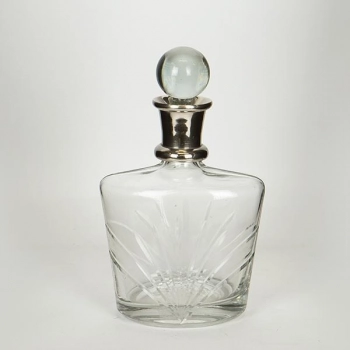 Καράφα Γυάλινη-Μεταλλική Διάφανη-Ασημί 10x15x25εκ. ESTHETI 752-10526