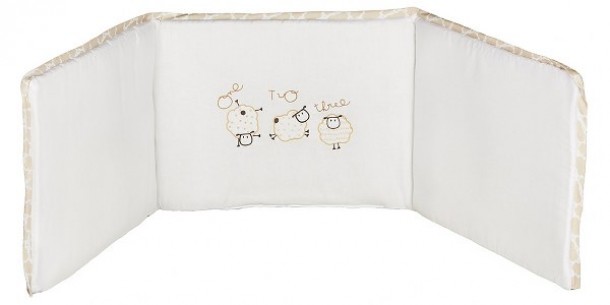 Πάντα Λίκνου Βαμβακερή 32x126εκ. Sheep Εκρού 75293