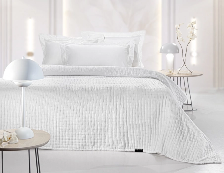 Κουβερλί Βαμβακερό King 270x250εκ. Must White Guy Laroche