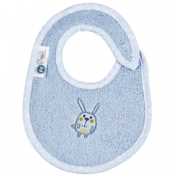 Σαλιάρα Βαμβακερή Μικρή Elephant Σιέλ 18122