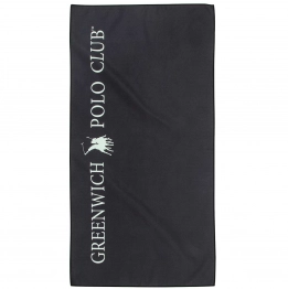 Πετσέτα Γυμναστηρίου Microfiber 45x90εκ. Essential 4183 Black-Grey Greenwich Polo Club
