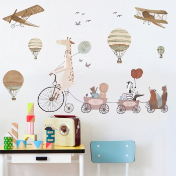 Αυτοκόλλητα Τοίχου Giraffe and Friends 72x111εκ. Sipo SIP-WS63031