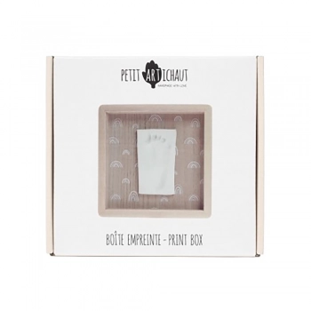 Κορνίζα Ξύλινη Για Το Αποτύπωμα Του Μωρού Σας Print Box 15x3x15εκ. Pretty Hearts Petit Artichaut PA1601