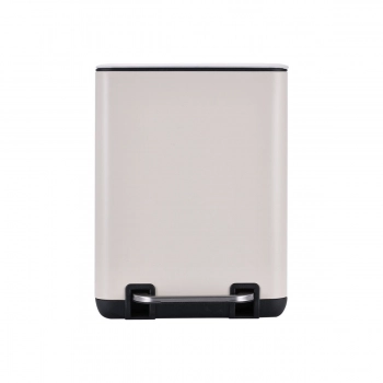 Καλάθι Απορριμμάτων 6lt Soft Close Μεταλλικό Ivory Cubic Estia 24,1x21,3x31,6εκ. 02-20989