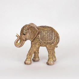 Διακοσμητικός Ελέφαντας Polyresin Χρυσός 21x9x18,5εκ. ESTHETI 752-11562