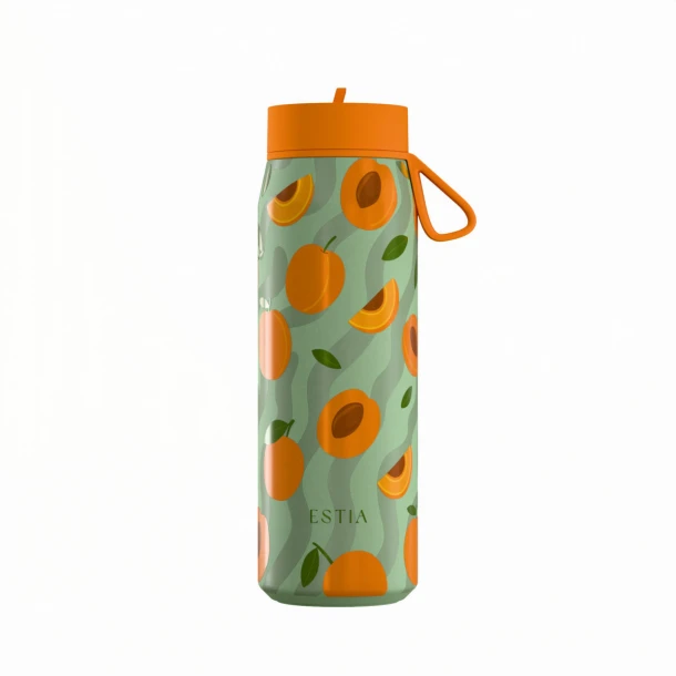 Θερμός Με Καλαμάκι Ανοξείδωτος Peach Garden Pulse Save The Aegean Estia 500ml 01-42660