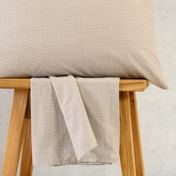 Σετ Σεντόνι Με 2 Μαξιλαροθήκες Βαμβακερό King Με Λάστιχο 180x200+32εκ. Luca Grey Ultra Line Mini Melinen 20005571