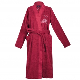 Μπουρνούζι Ενηλίκων Βαμβακερό Ζακάρ Large Essential 3210 Bordeaux Greenwich Polo Club