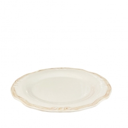 Πιάτο Φαγητού Ρηχό Stoneware Tiffany Cream ESPIEL 25x2εκ. RSV101K6