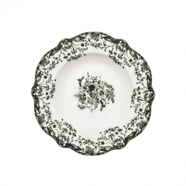 Πιάτο Βαθύ Φαγητού Πορσελάνης 22x3,8εκ. Reverie Green Estia 07-38724