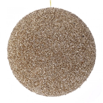 Χριστουγεννιάτικη Μπάλα Polyfoam Σαμπανί Glitter 20εκ. iliadis 83544