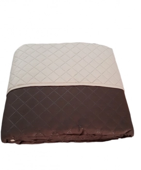 Κουβερλί Microfiber Ultrasonic Υπέρδιπλο 220x240εκ. Σπαγγί-Καφέ 24home