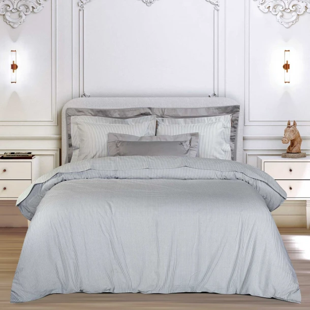 Παπλωματοθήκη Βαμβακερή King 240x260εκ. Loft 2388 Grey Greenwich Polo Club