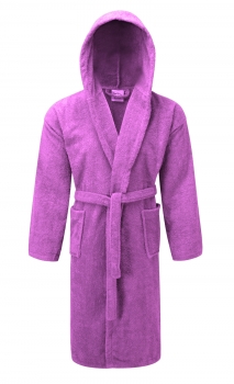 Μπουρνούζι Βαμβακερό Πετσετέ Με Κουκούλα Lilac Extra Large 7010787-8