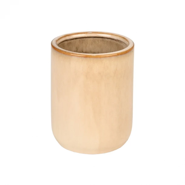 Ποτηροθήκη Κεραμική Satin 7,5x7,5x9εκ. Estia 02-27766