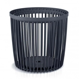 Σετ 2τμχ Καλάθι Γενικής Χρήσης (Χωρίς Καπάκι) Ανθρακί Clubo iliadis 374802