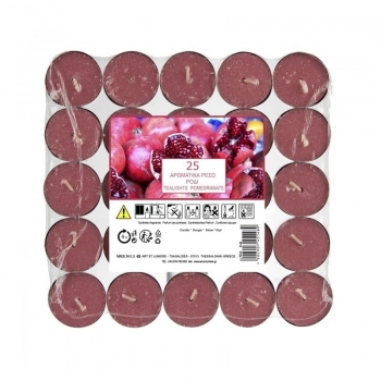 Κερί Ρεσώ Σετ 25τμχ Αρωματικό Ρόδι Art Et Lumiere 05148