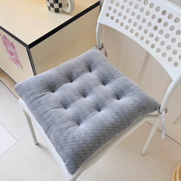 Μαξιλάρι Καρέκλας Faux Fur 40x40εκ. Fur Grey Melinen 20006680