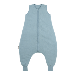 Υπνόσακος Βαμβακερός Με Ποδαράκια 2.0Tog 9-18 Μηνών/74-86εκ. Muslin Jeans Blue Meyco MEY-247.000.78.04