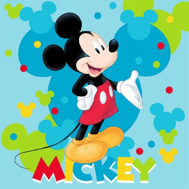 Λαβέτα-Μαγική Πετσέτα Polyester 30x30εκ. Mickey 73 Turquoise Disney DimCol