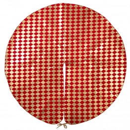Ποδιά Δέντρου Arlecchino 120εκ. Κόκκινη-Χρυσή iliadis 20103