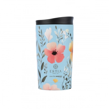 Θερμός Ποτήρι Ανοξείδωτος Travel Mug Sky Garden Save The Aegean 350ml-8x8x15εκ. Estia 01-31879