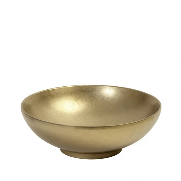 Πιάτο Φαγητού Βαθύ Ανοξείδωτο 18/10 Χρυσό Snow ESPIEL 22x22x7,2εκ. FEV220