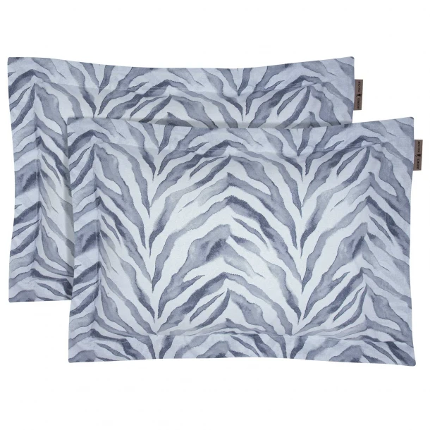 Ζεύγος Μαξιλαροθήκες Oxford Βαμβακερές 50x70+5εκ. Loft 2394 Grey Greenwich Polo Club