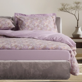Σετ Σεντόνια Φανελένια Μονά 170x260εκ. Happy Flannel Line 9682 Grey-Lilac Das Home