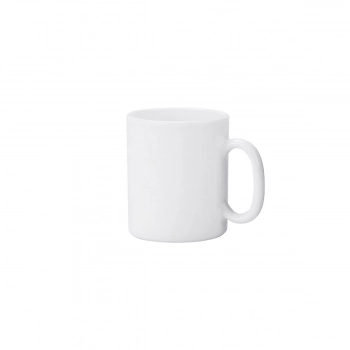 Κούπα Γυάλινη Οπαλίνας Λευκή 320ml-7,9x9,3x10,8εκ. Edge Estia 07-43537
