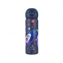 Θερμός Παιδικό Ανοξείδωτο Με Καλαμάκι Solar Jump 500ml-7,9x6,6x20,3εκ. Save The Aegean Estia 01-33118
