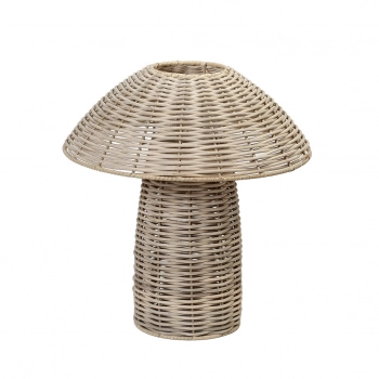 Φανάρι Ραττάν Μπεζ Μανιτάρι ESPIEL 32x35εκ. KAD104