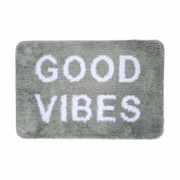 Ταπέτο Μπάνιου Microfiber Good Vibes Μέντα 40x60εκ. Estia 02-28565