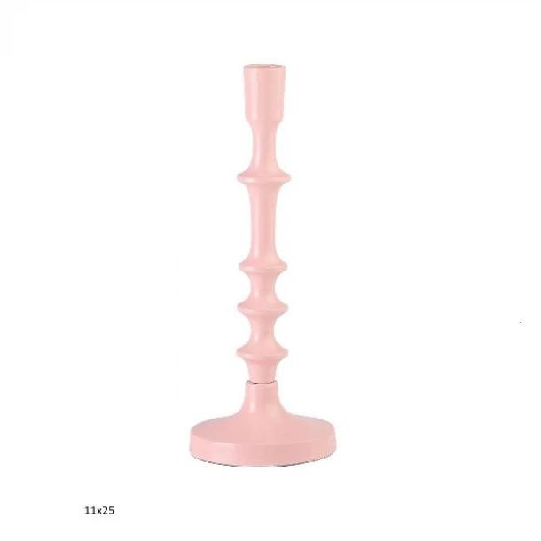 Κηροπήγιο Αλουμινίου Ροζ 11x25εκ. Capolavoro 22.000.1514