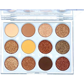 Σκιές Ματιών Eyeshadow Glam Colour A 12 αποχρώσεις 12gr color2 DDONNA Cosmetics 11190A-2